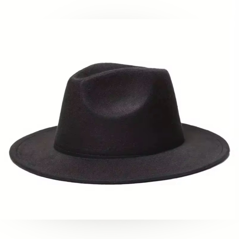 Black Classic Chic Statement Fedora Hat